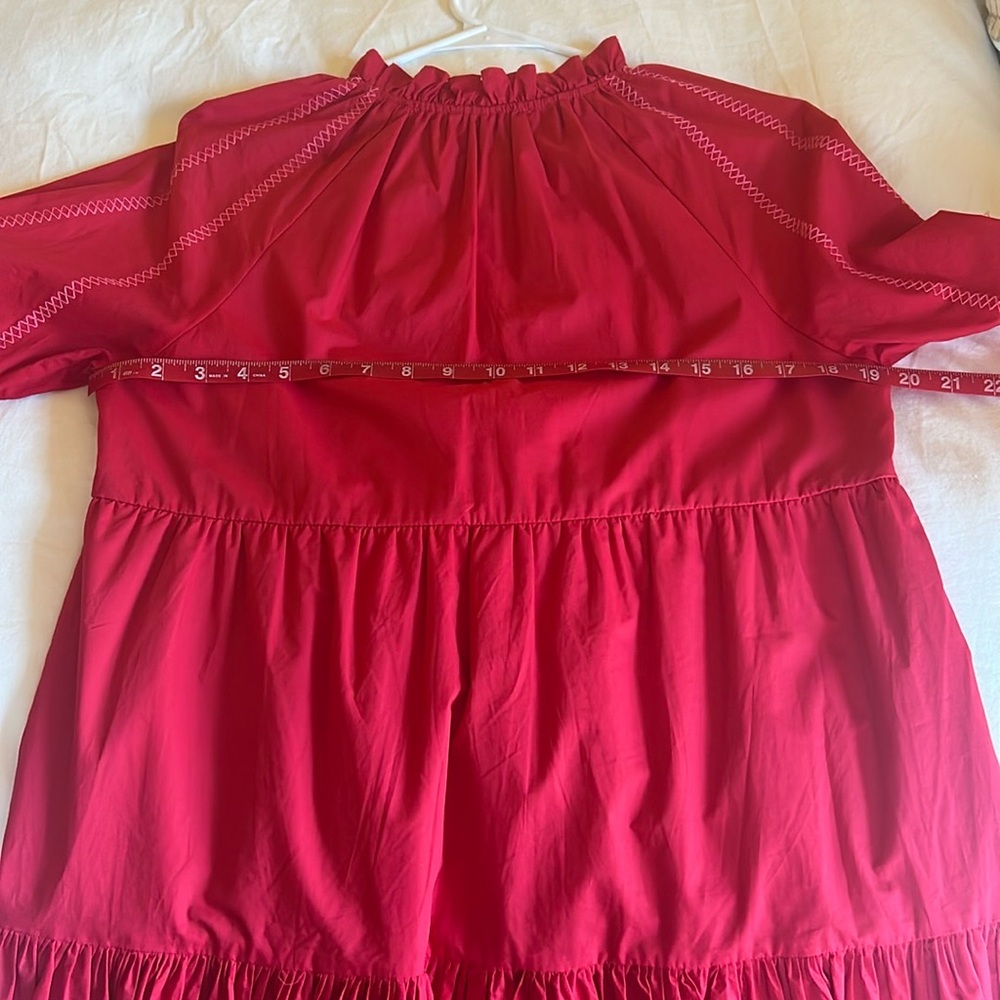 Hyacinth House red and pink Crosley tiered mini dress - Picture 8 of 8